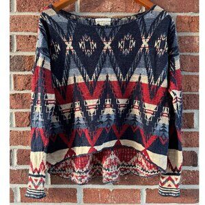 Vintage Denim & Supply Aztec Knit Sweater
